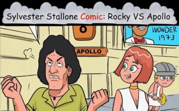 Sylvester Stallone Rocky Balboa VS Apollo Comic