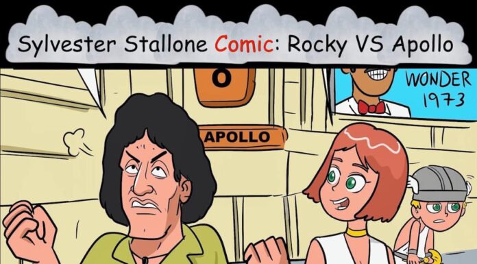 Sylvester Stallone Rocky Balboa VS Apollo Comic