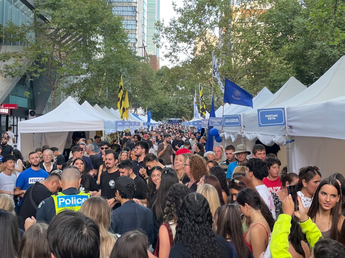 Antipodes Festival White Tent Stalls Visitors