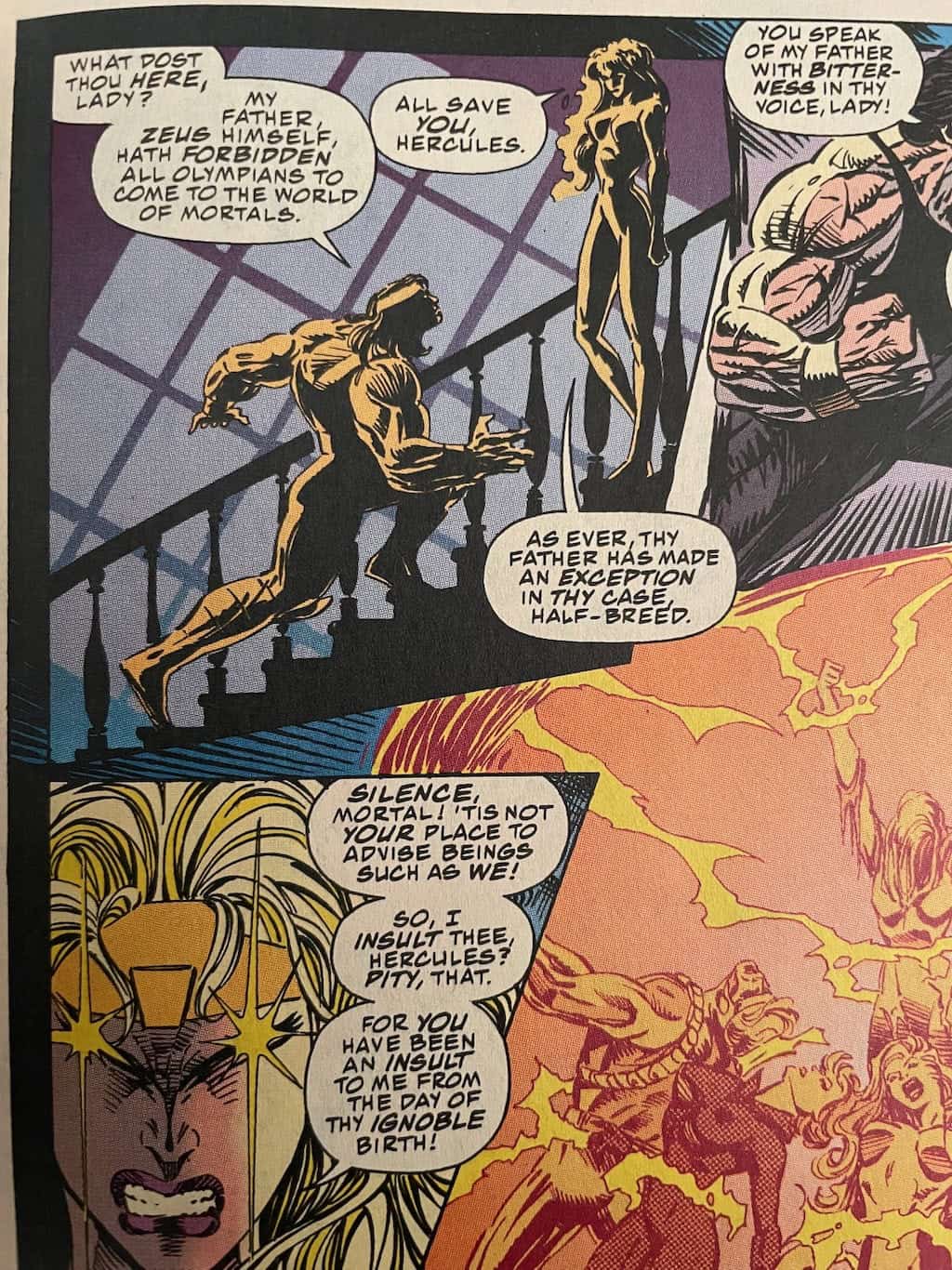 Avengers Comic 384 Goddess Hera Scene