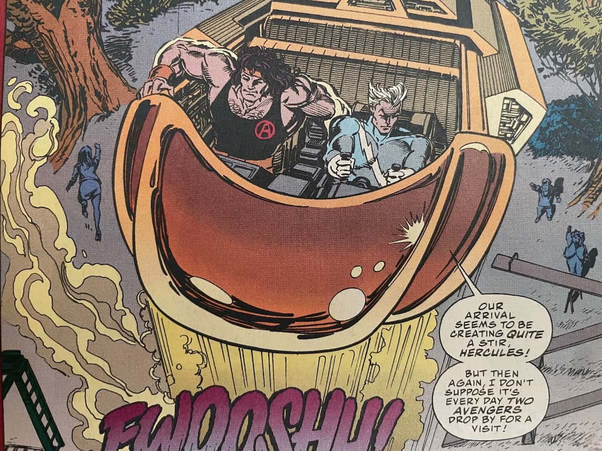 Avengers Comic 384 Hercules Scene