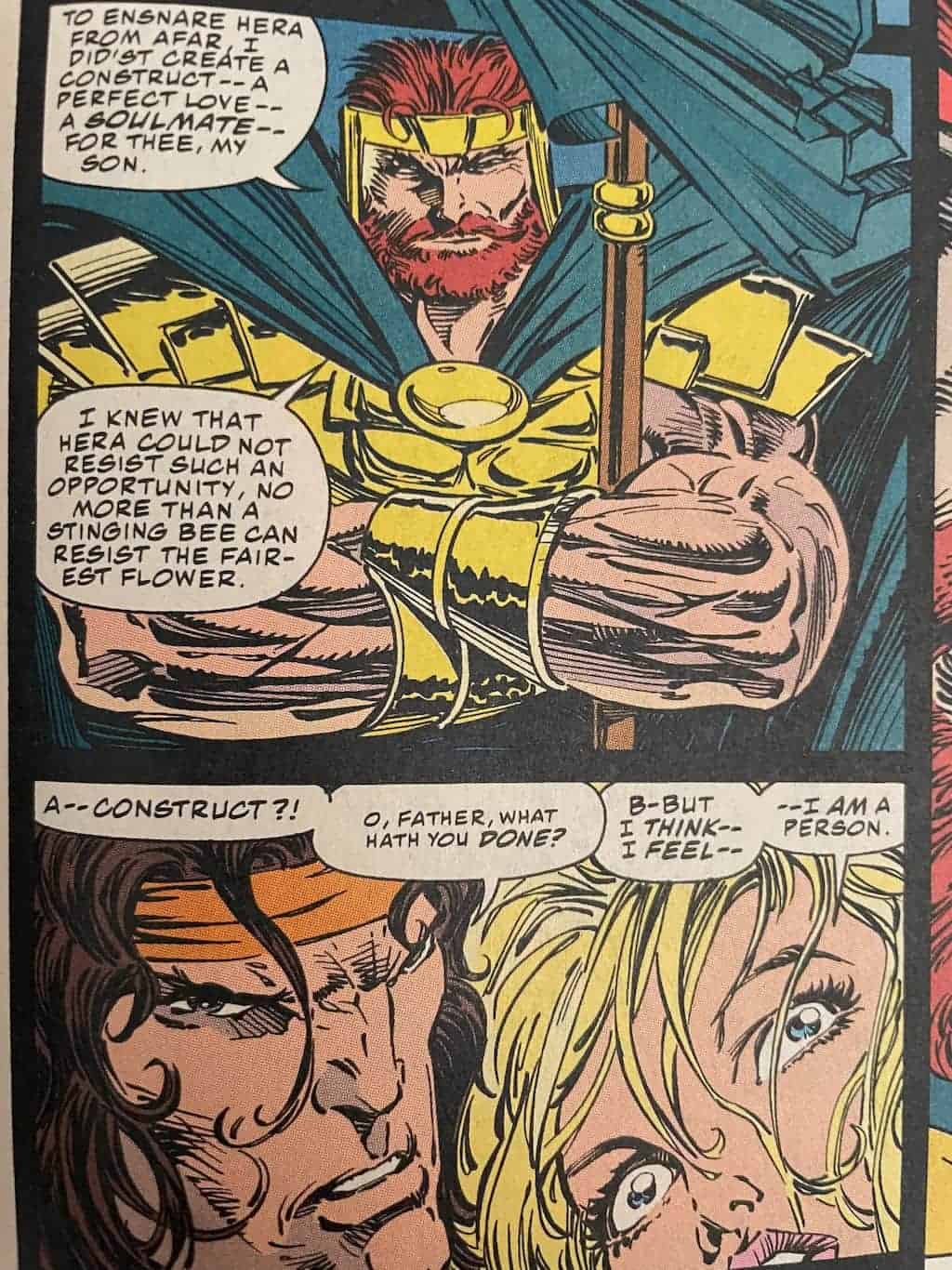 Avengers Comic 384 Taylor Madison Construct Scene