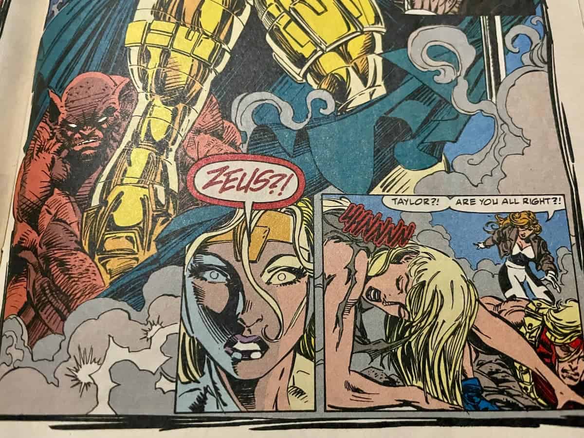 Avengers Comic 384 Zeus Call Scene