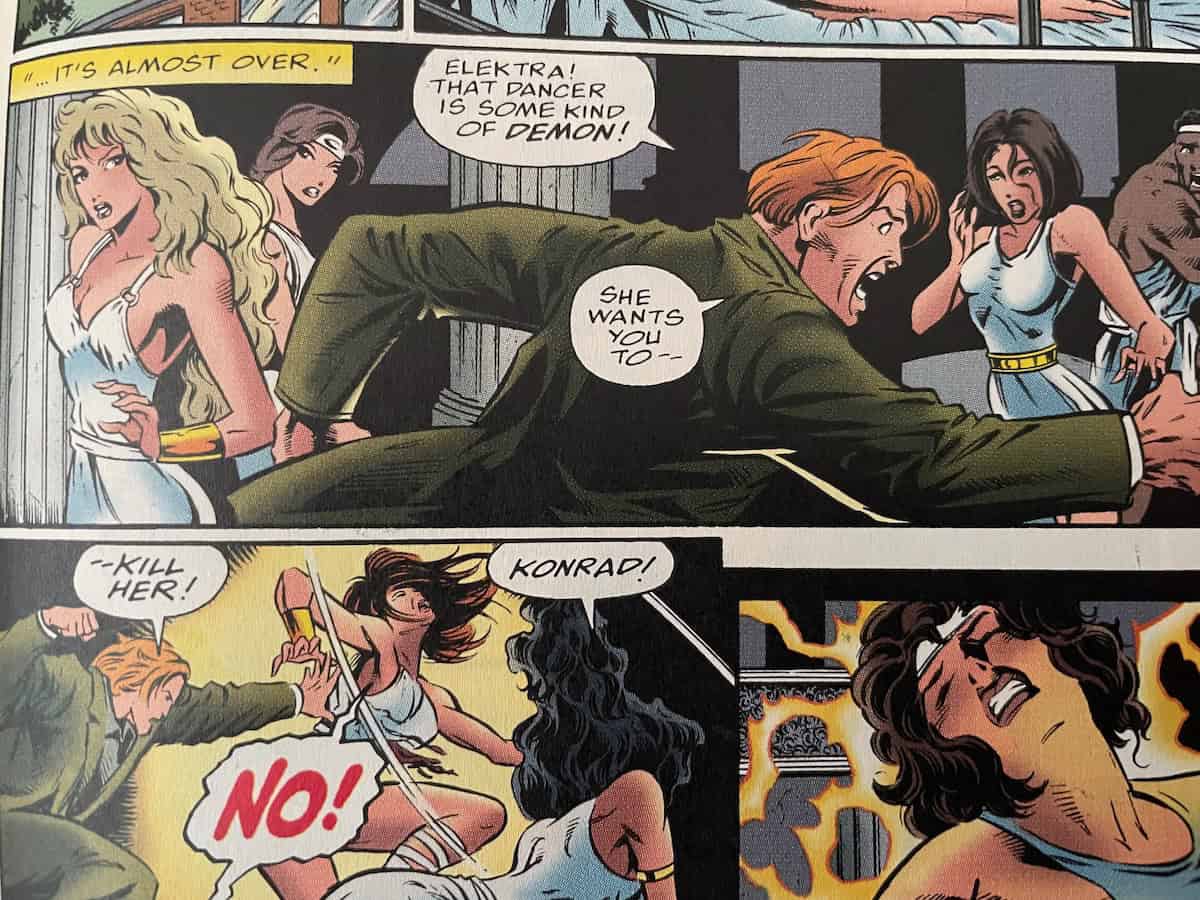 Elektra versus Demon Dancer