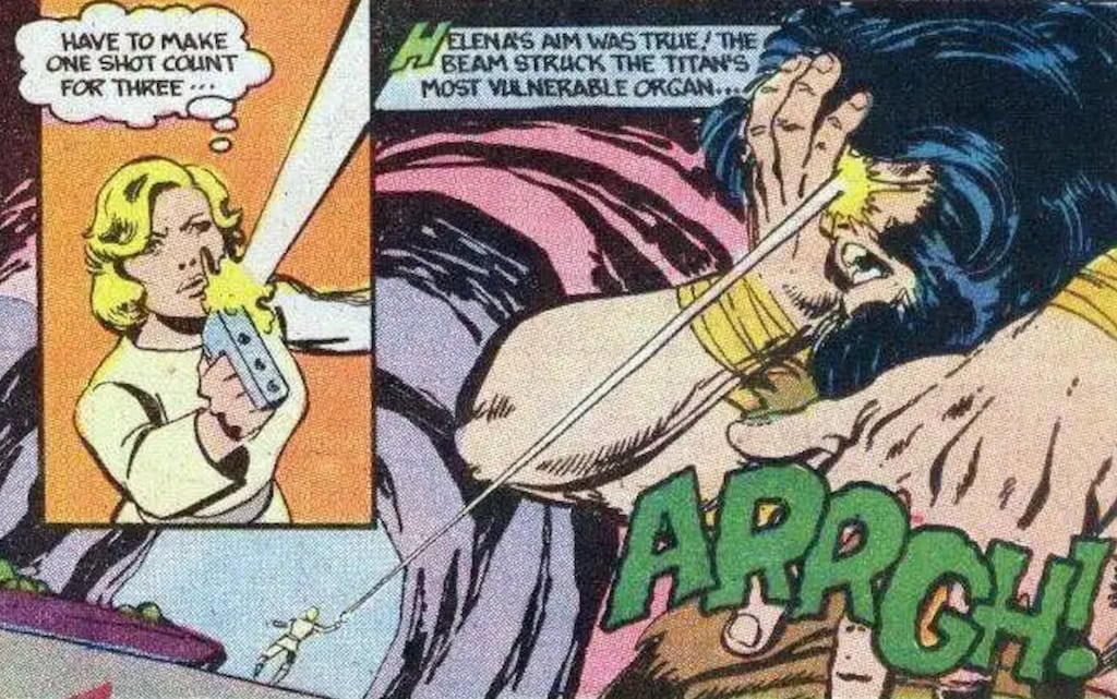 Space: 1999 Comic 5 - Cyclops shot in eye