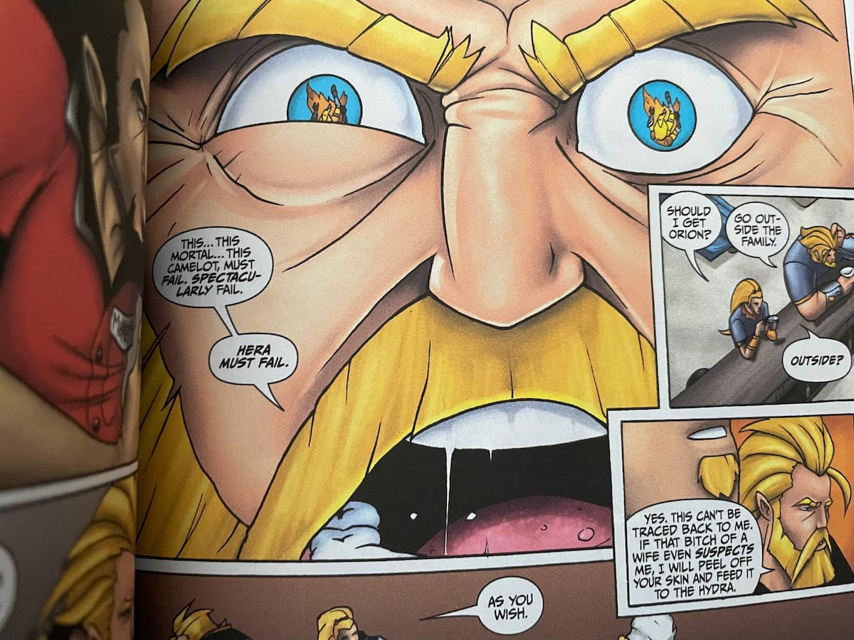 Camelot and Zeus Comic Hera must fail scene