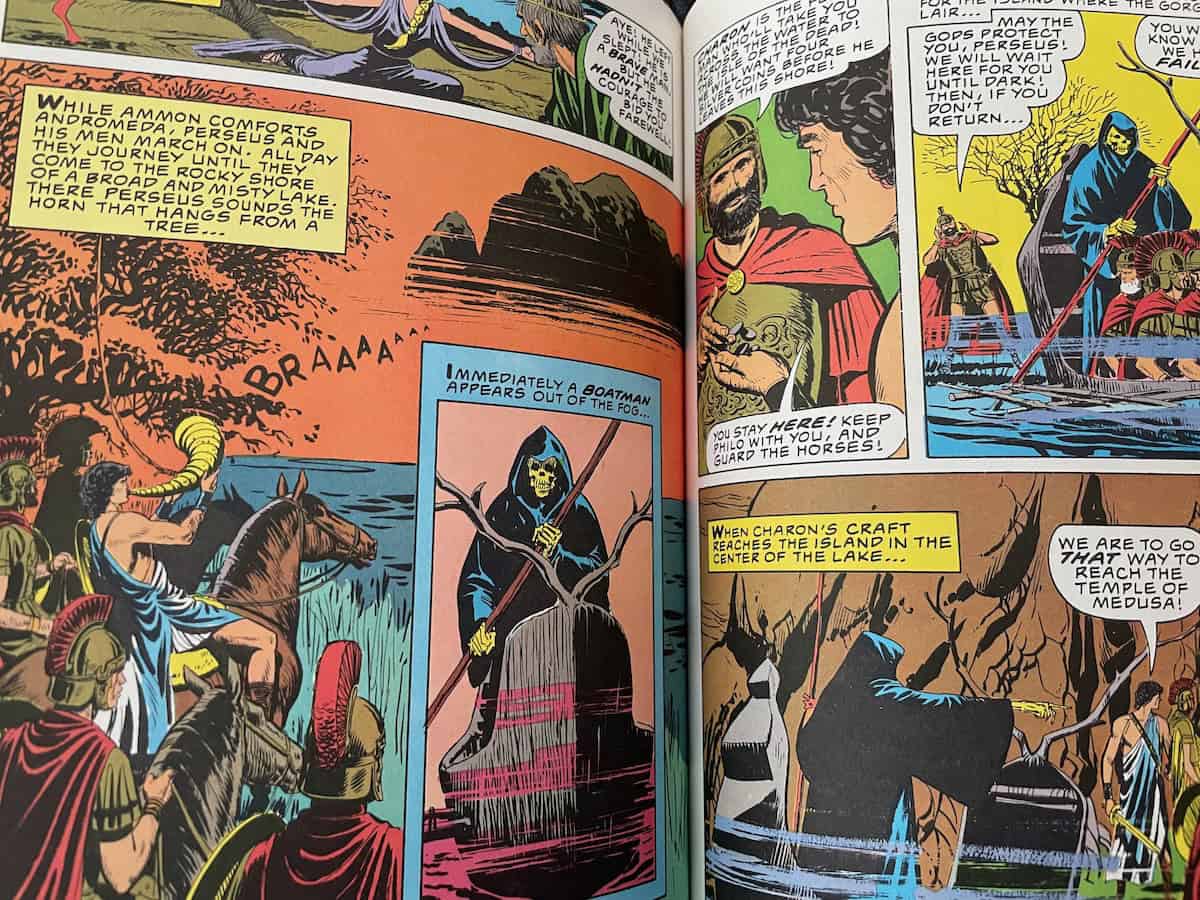 Clash of the Titans comic Perseus Boatman River Styx