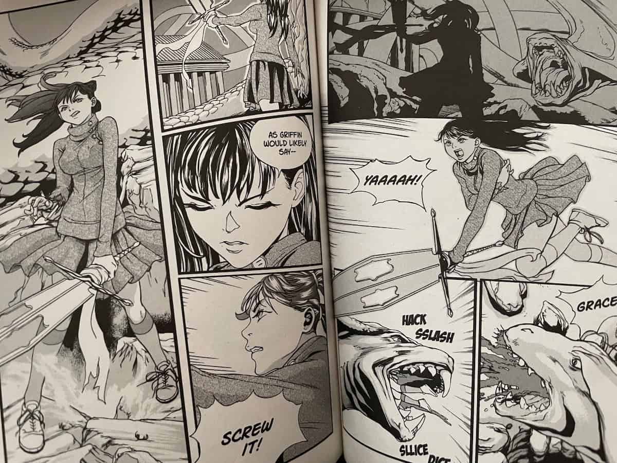 Pantheon High Volume 1 Giant Snake Sword Fight