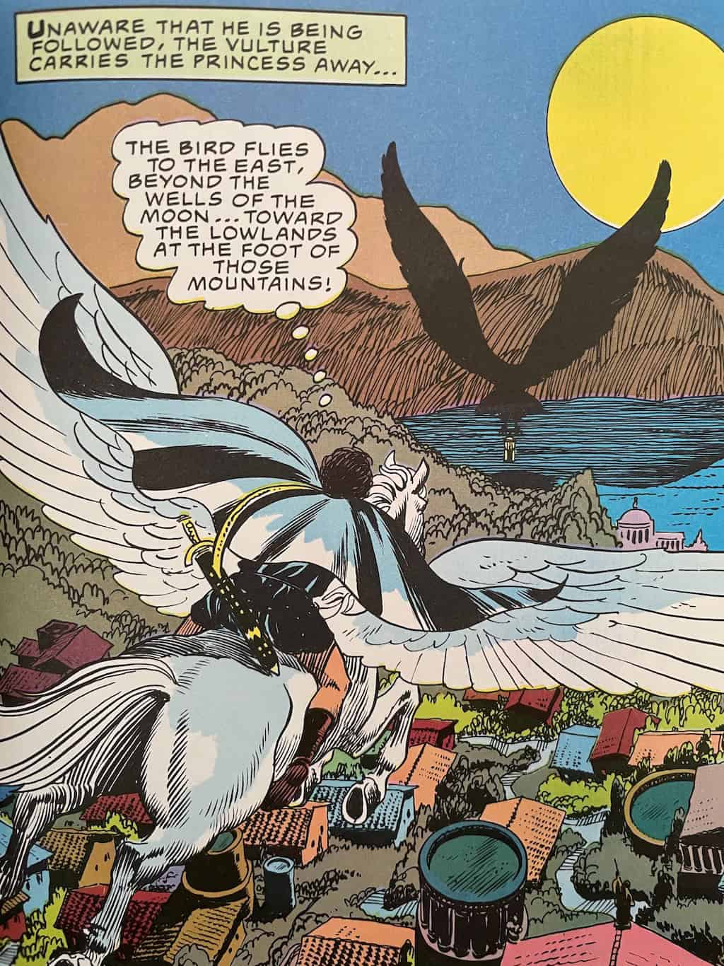 Perseus Pegasus following large Vulture comic scene