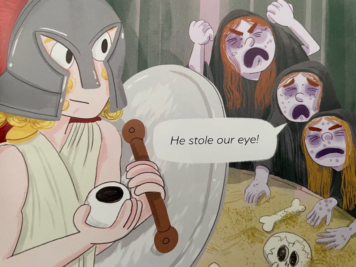 Perseus stealing eye Graeae