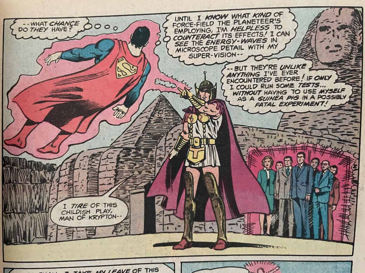 Planeteer Superman attack using Force Field