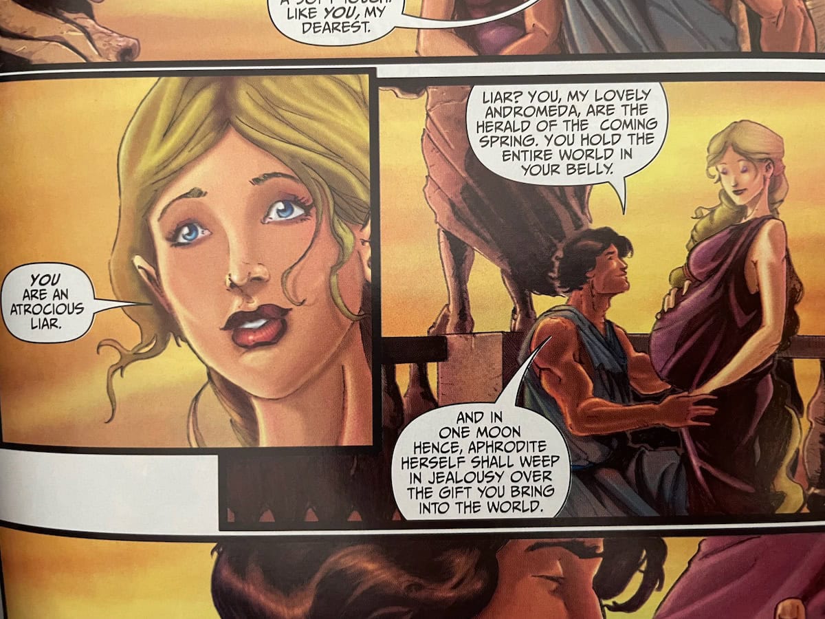 Andromeda Perseus Wrath of the Titans Comic