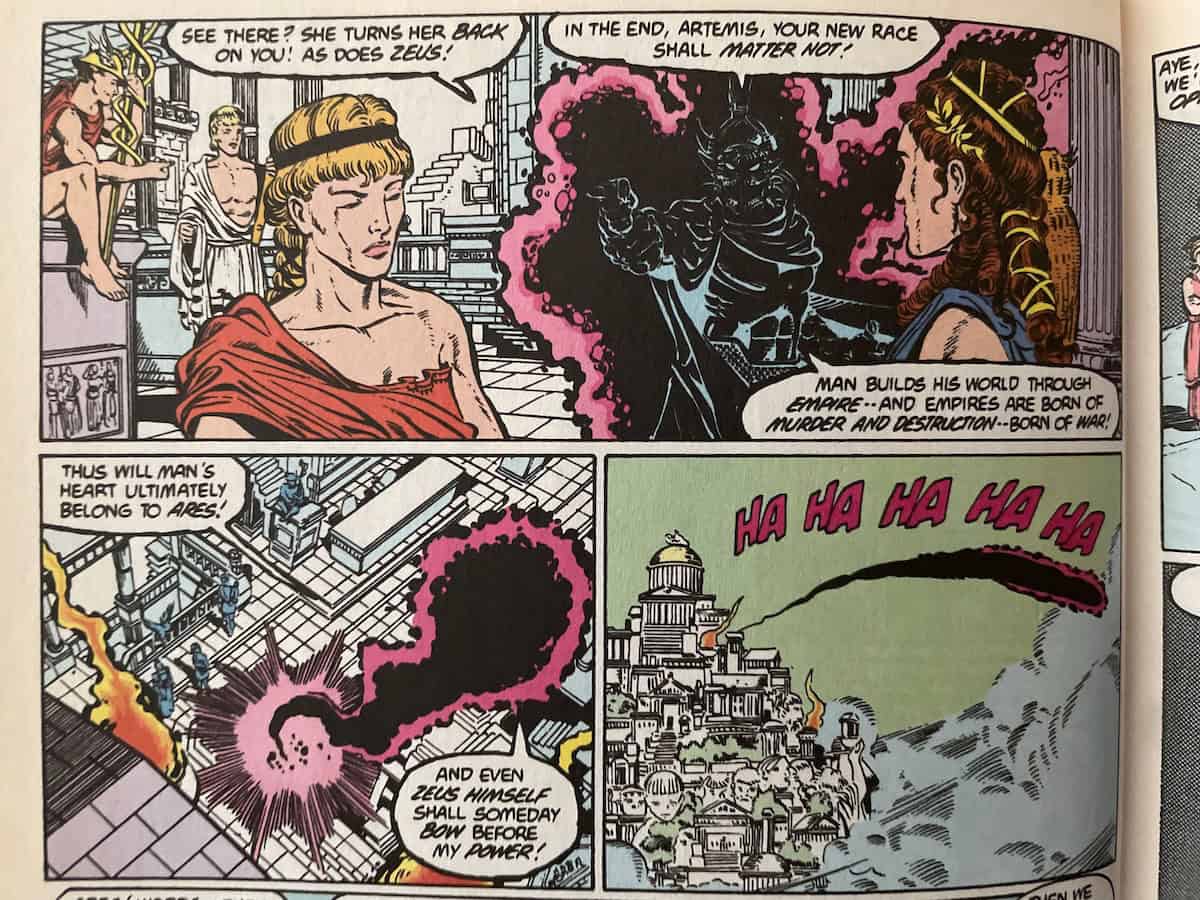 Olympian Gods Ares Wonder Woman Gods and Mortals