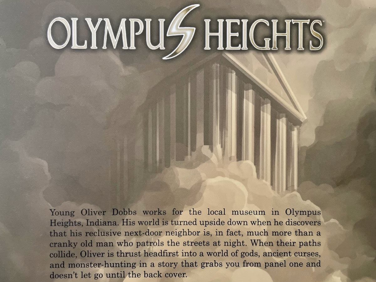 Olympus Heights Back Cover Story Summary