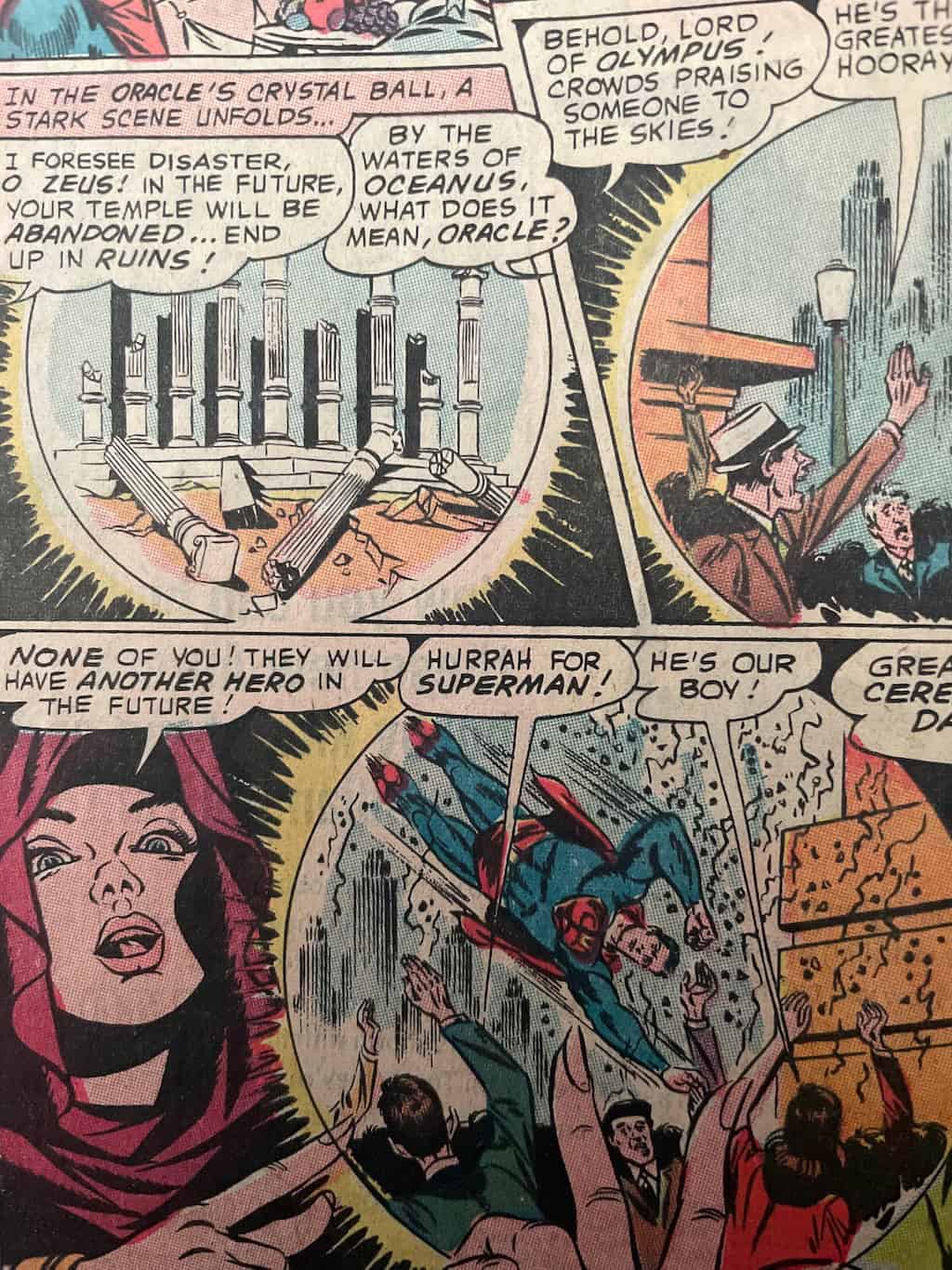 Oracle of Delphi Action Comics 353 The Battle of the Gods