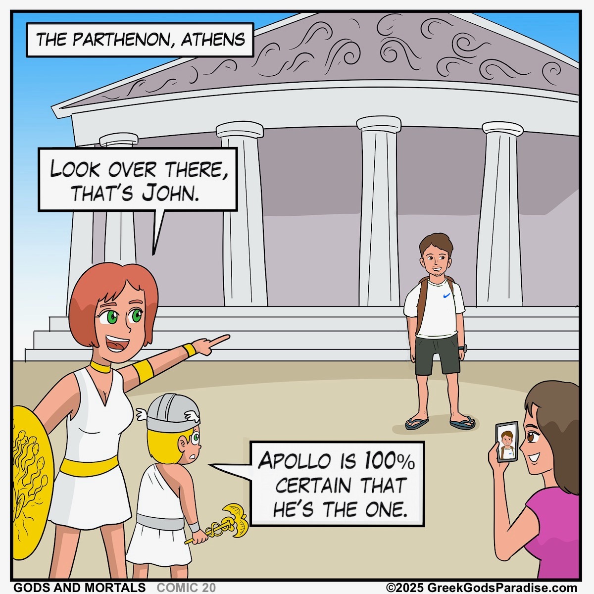 Oracle of Delphi Comic Greek God Apollo Prophecy