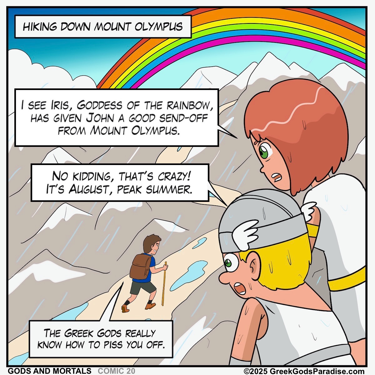 Oracle of Delphi Comic Mount Olympus Hike
