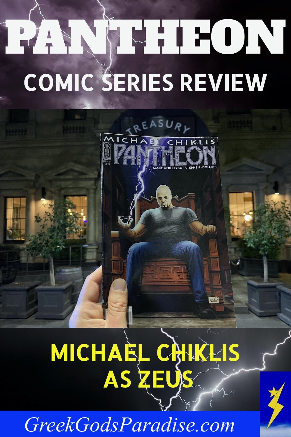 Pantheon Comic Series Review Michael Chiklis Zeus