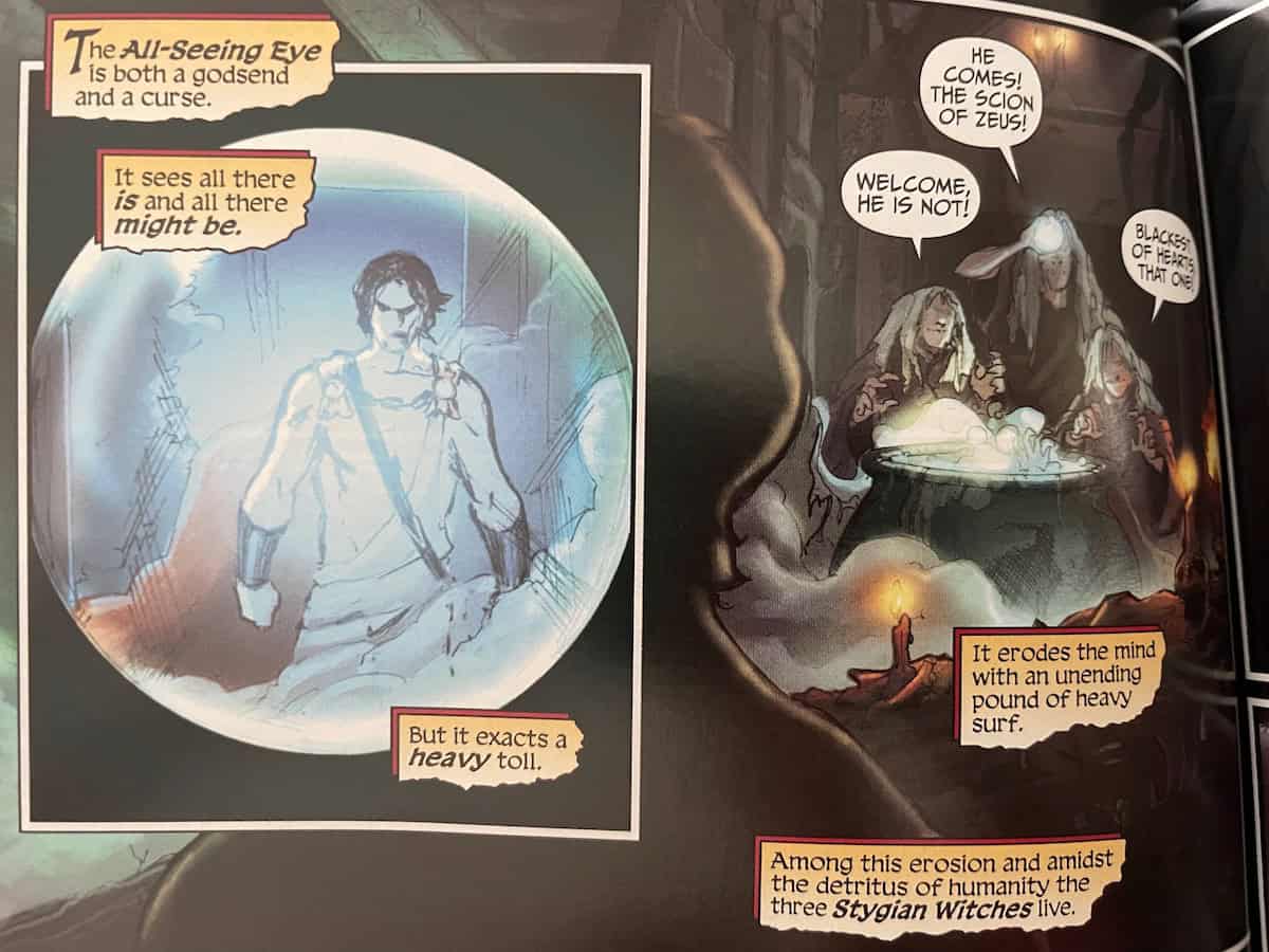 Perseus Stygian Witches Wrath of the Titans Comic Scene