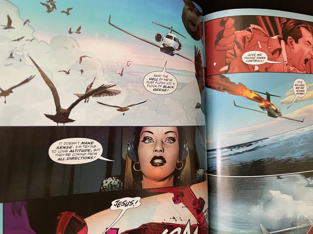 Plane Crash Scene Icarus Comic