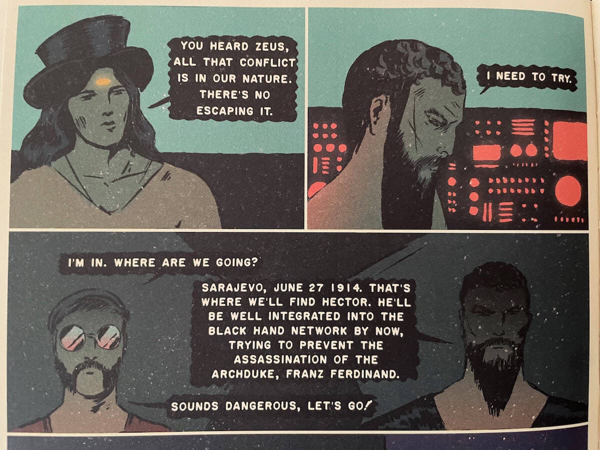 The Lost City of Heracleon Time Travel to Sarajevo 1914 scene