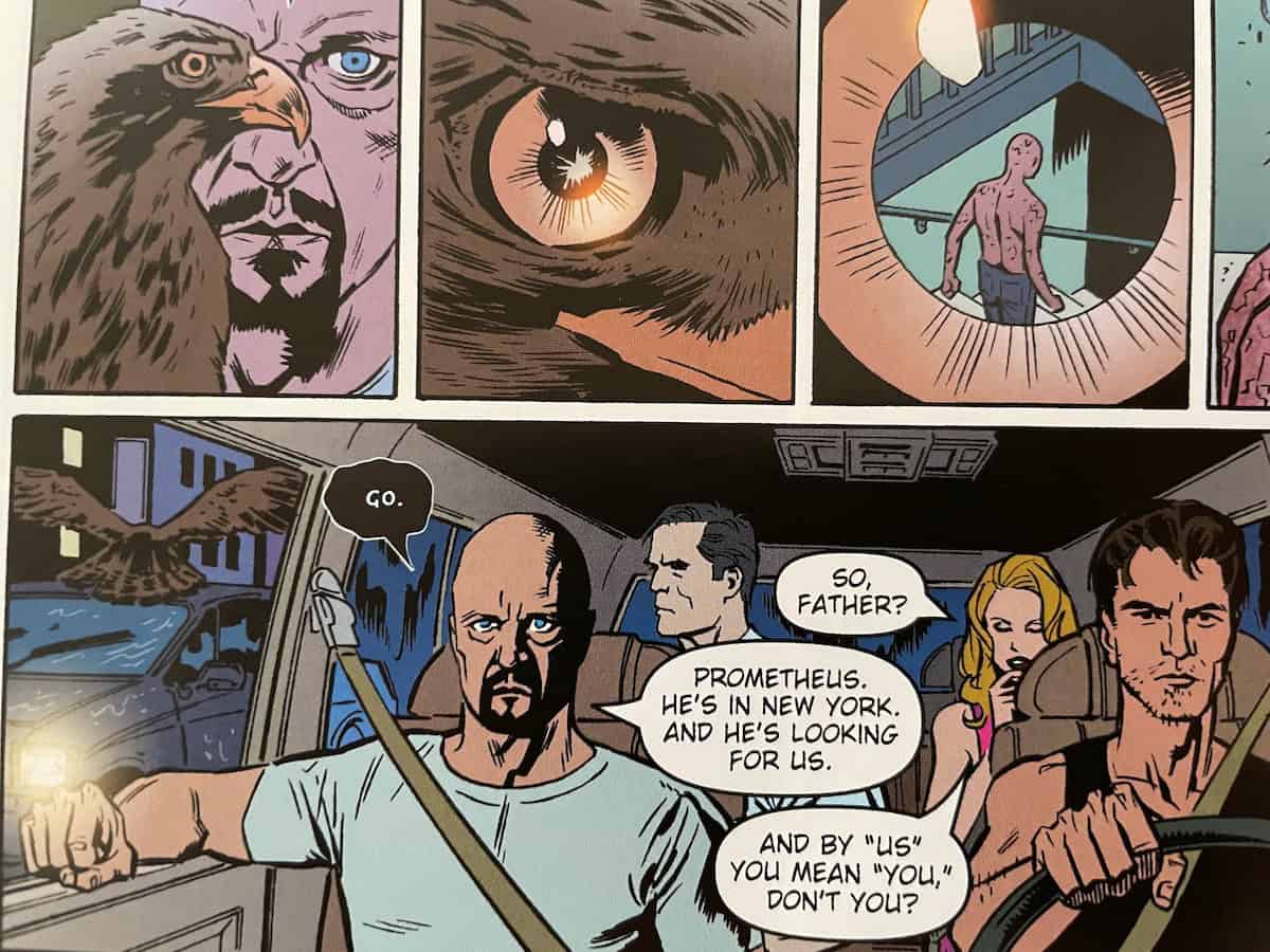 Zeus Prometheus Pantheon Comic Michael Chiklis