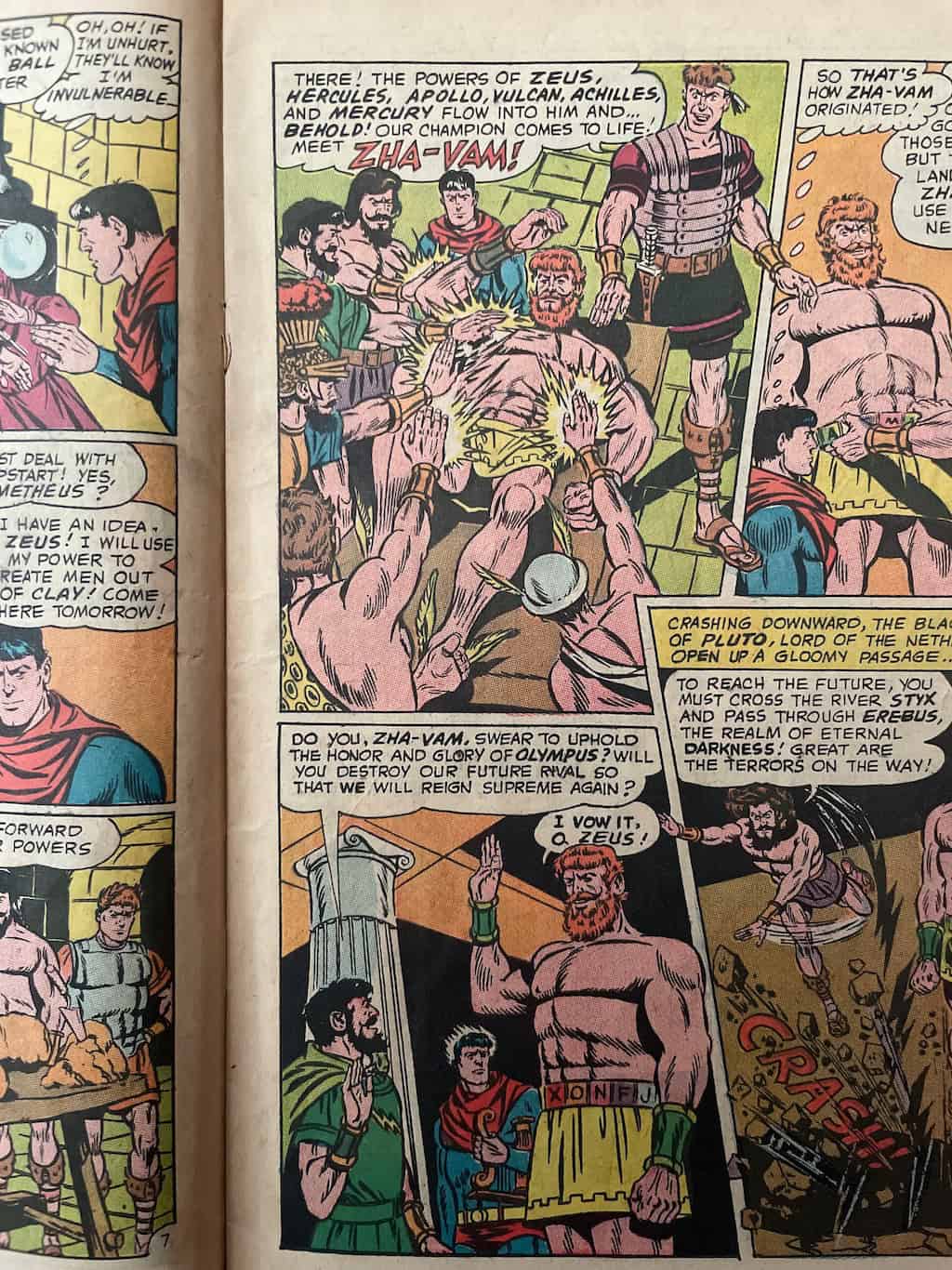 Zeus Zha-Vam Creation Battle of the Gods Action Comics 353