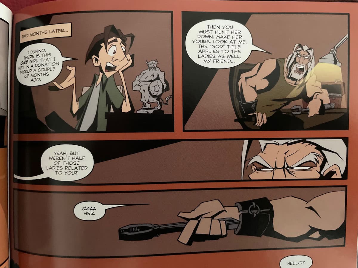 Zeus commanding Oliver Dobbs to contact Girl