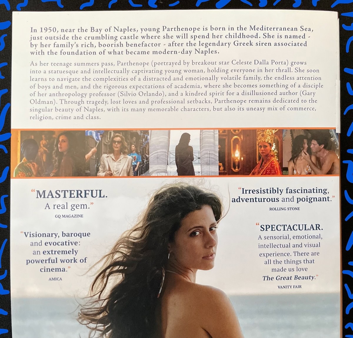 Parthenope Movie Description DVD Back Cover