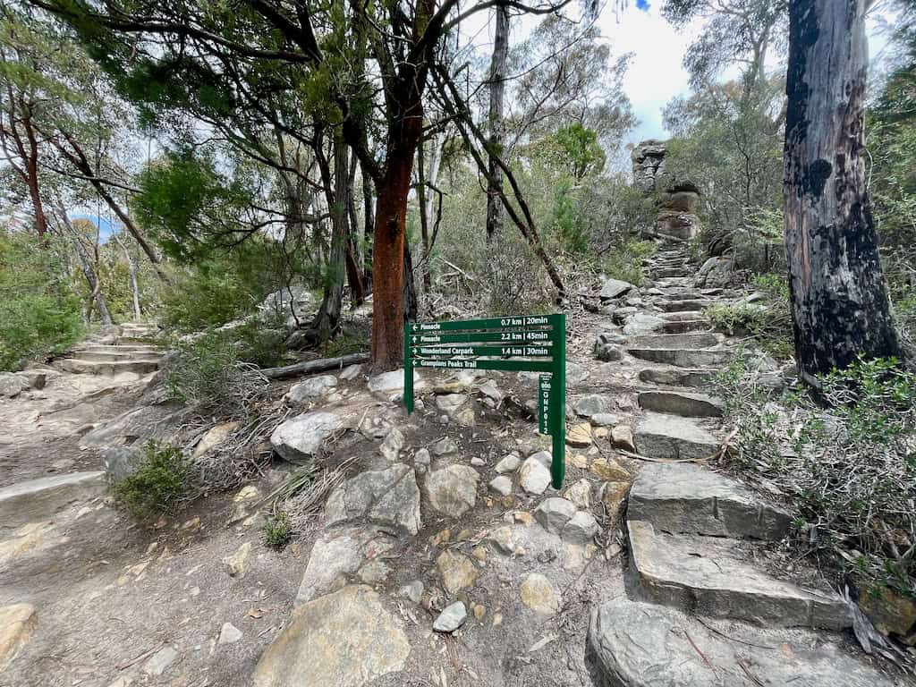 Pinnacle Walk Sign Pinnacle Track