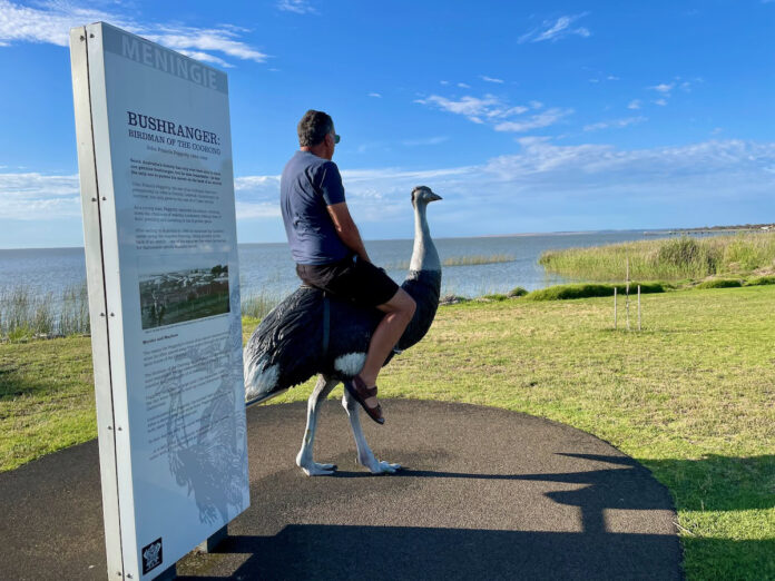 Adelaide Road Trip Tourist Attraction Meningie Birdman of the Coorong