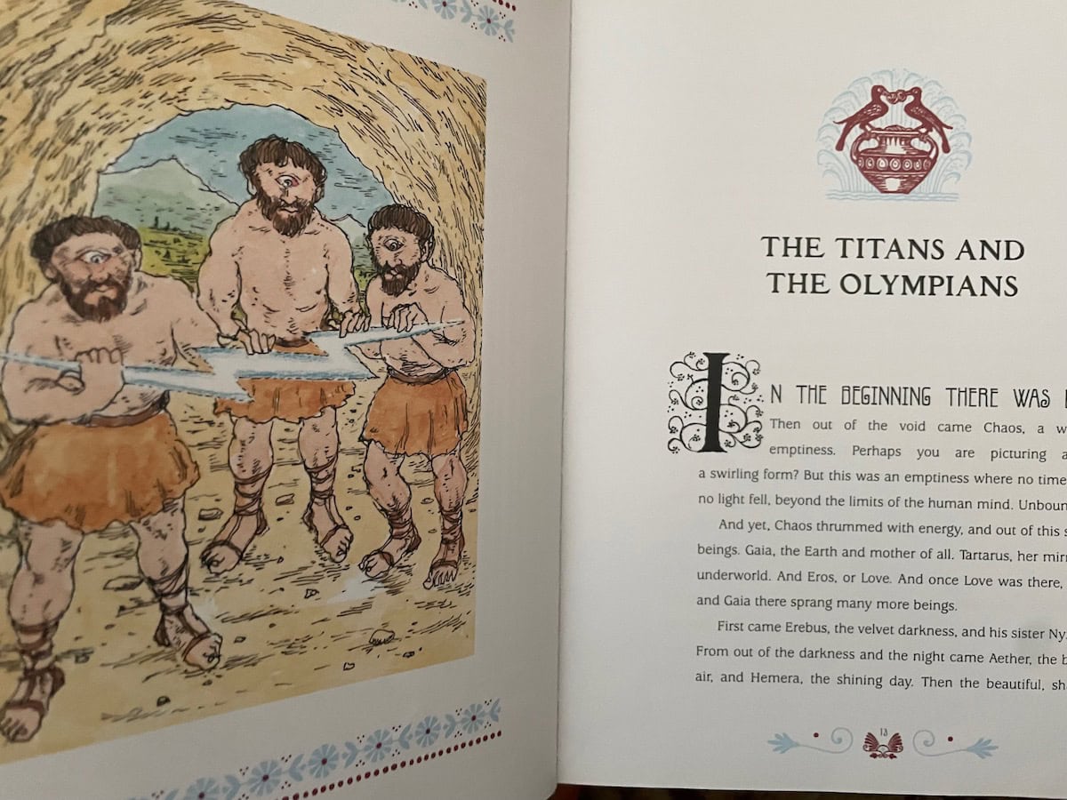 Macmillan Collection of Greek Myths Titans and Olympians Chapter