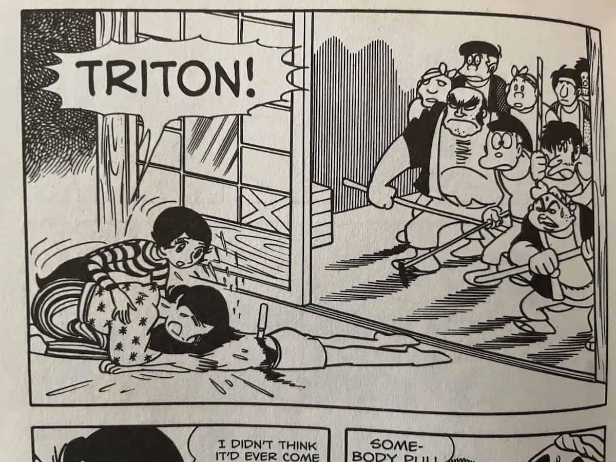 Triton of the Sea Volume 1 Mob Stab Shock Scene