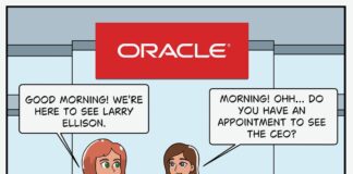 ORACLE Comic: Larry Ellison Meets the Greek Gods Comic Greek Gods Visit Larry Ellison at Oracle Headquarters Business