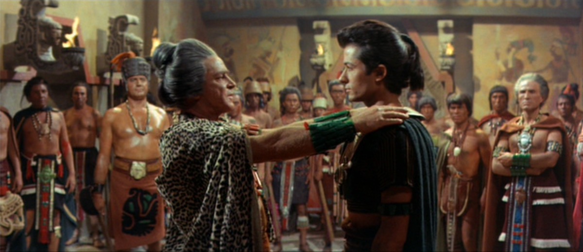 George Chakiris Mayan King Balam Kings of the Sun Movie 1963 Film Scene