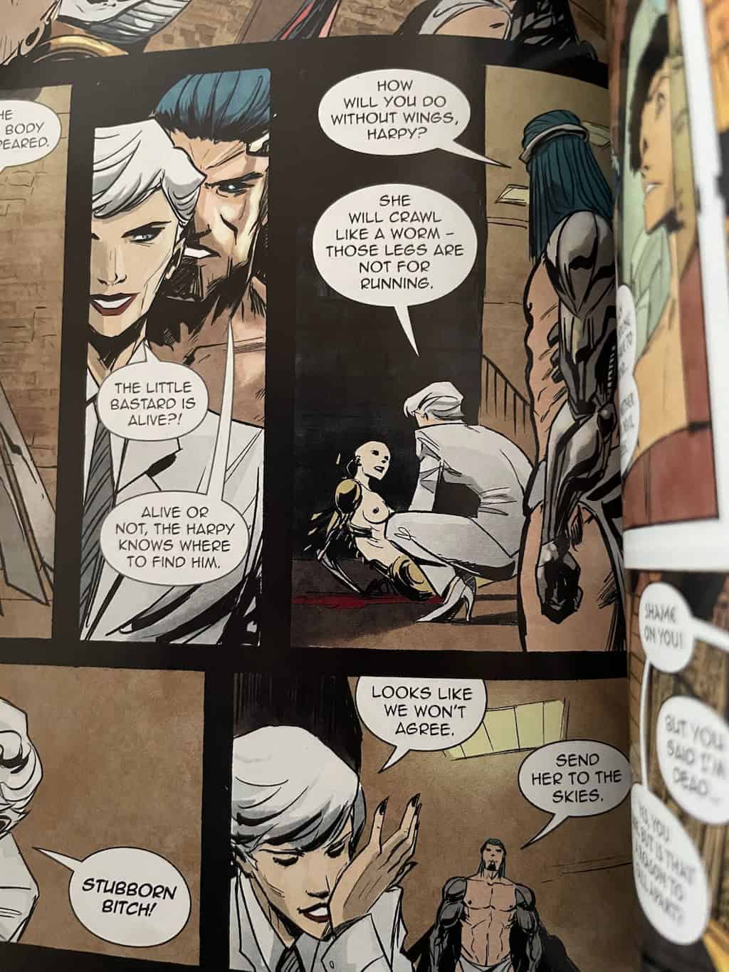 Sparks of Chaos Comic Evil Villain Scene