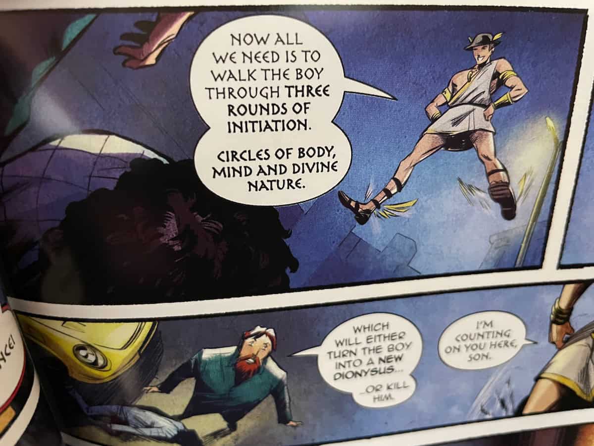 Sparks of Chaos Comic Hermes Scene