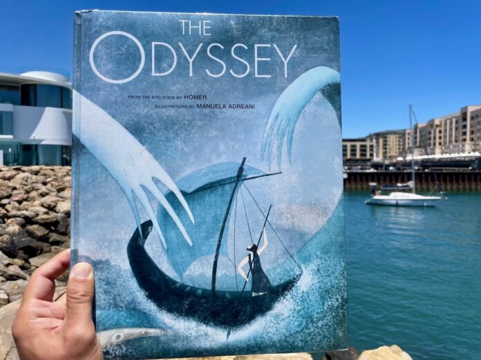 The Odyssey Book for kids illustrated by Manuela Adreani