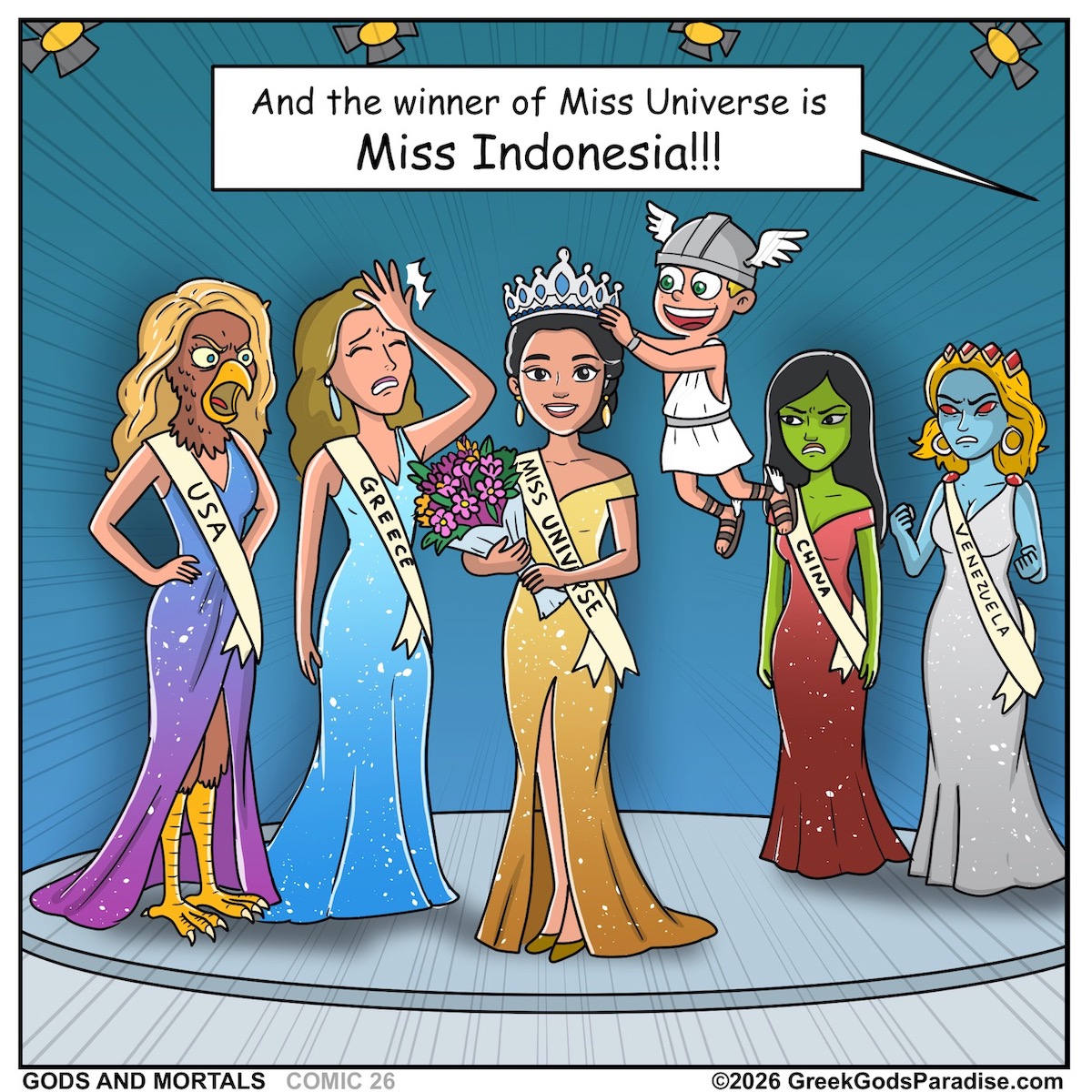 Funny Comic Miss Universe Winner
