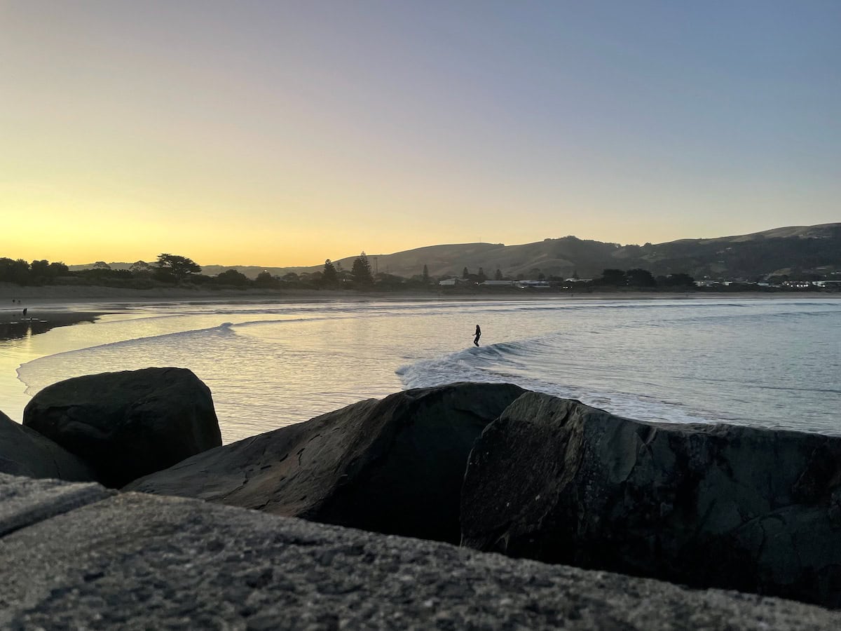 Apollo Bay Surfing Sunset