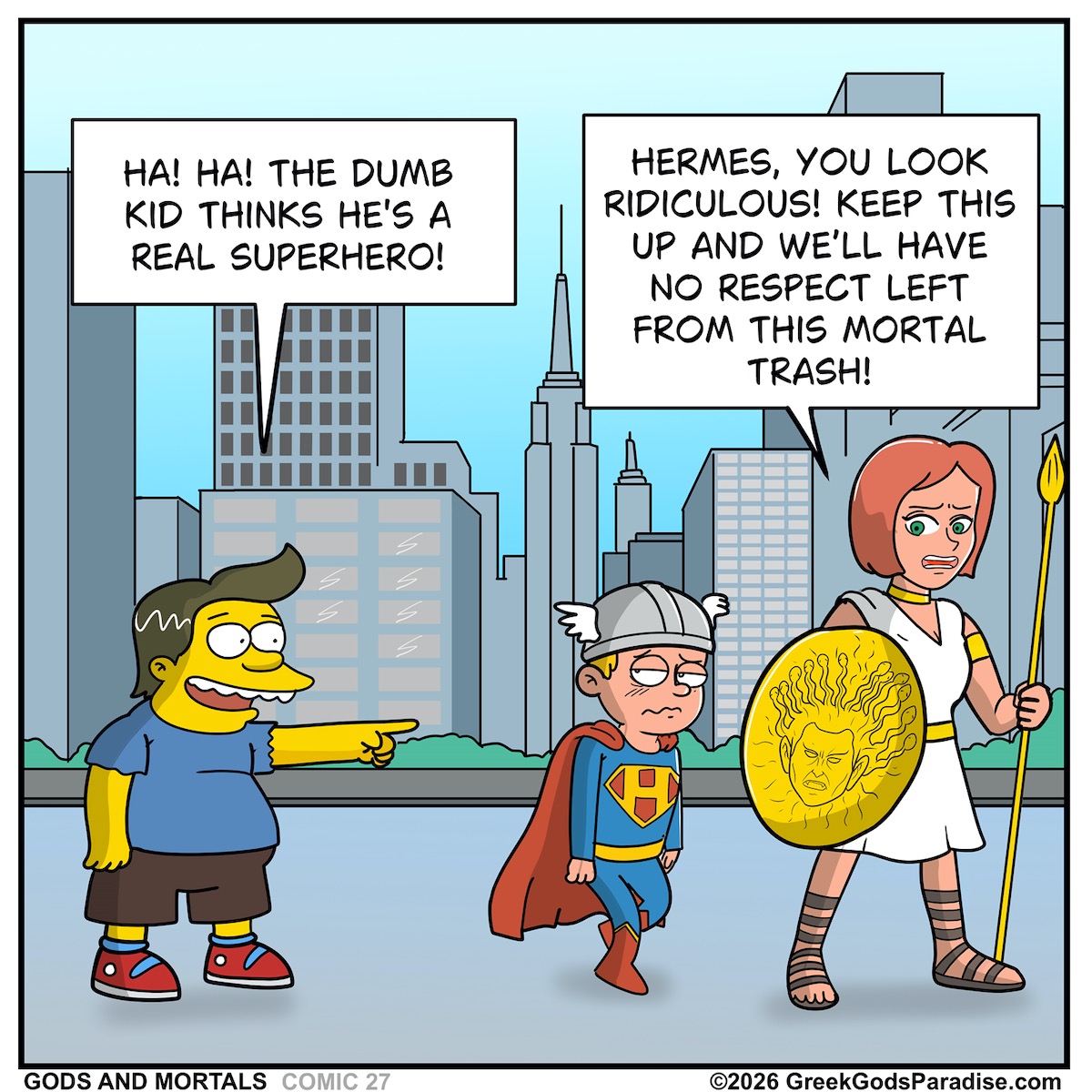 Comic Superman Hermes New York City USA