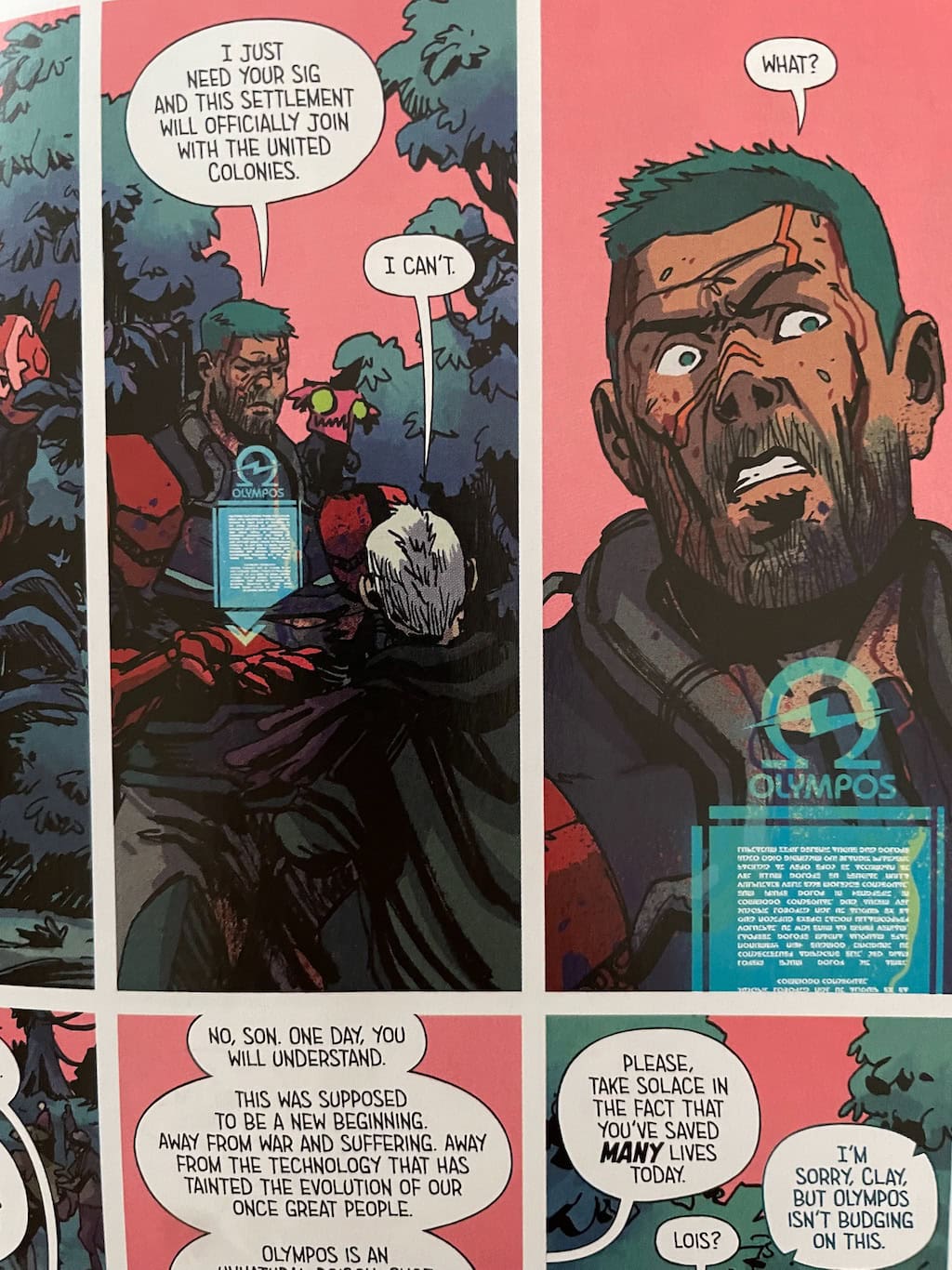 Nullhunter comic Olympos scene