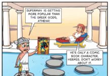 Superman Comic Greek Gods Hermes Athena