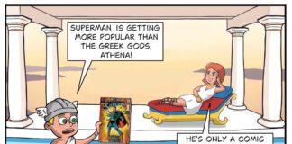 Superman Comic Greek Gods Hermes Athena