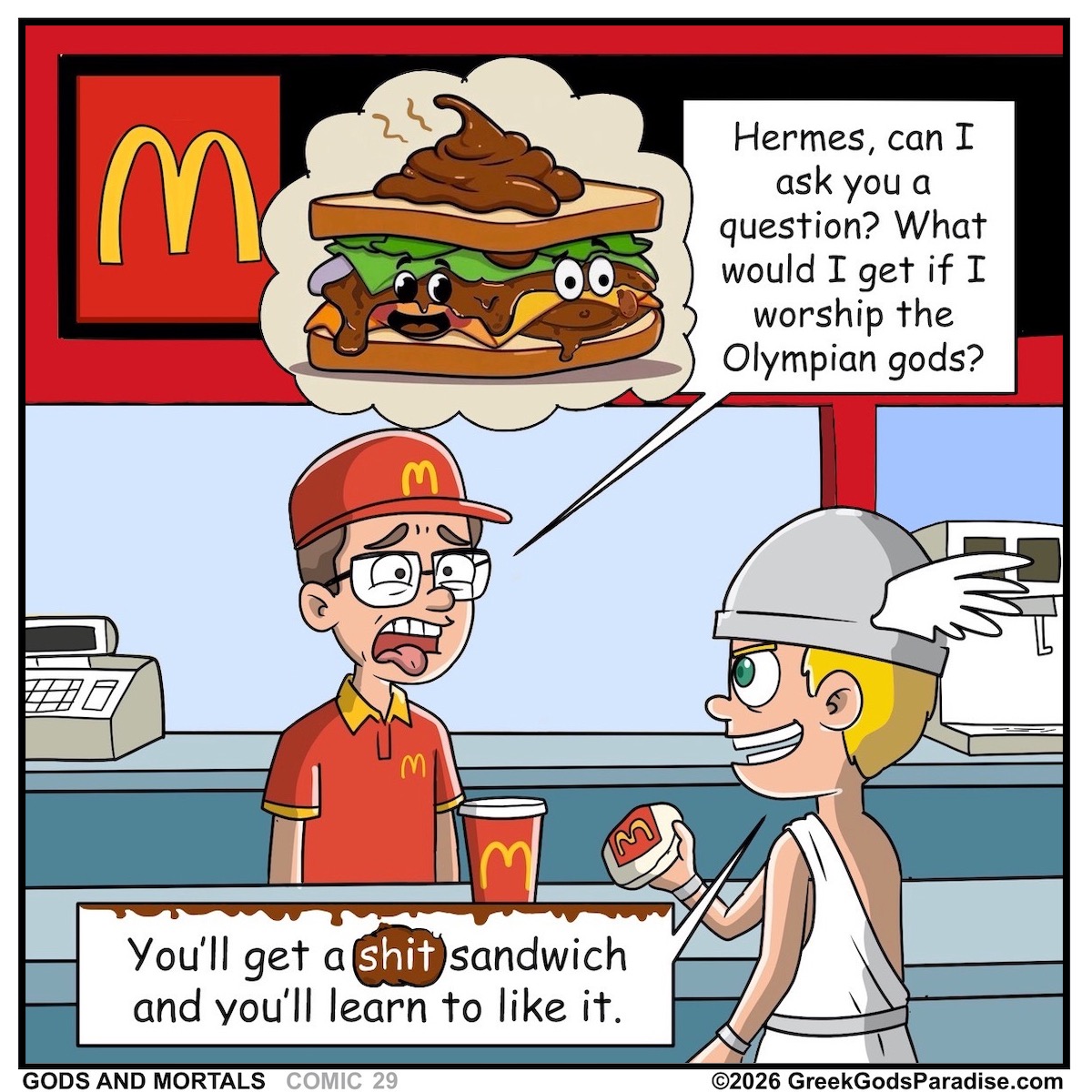 Greek God Religion Parody Comic