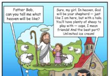 Jesus Christ Catholic Priest God Religion Parody Comic