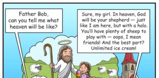 Jesus Christ Catholic Priest God Religion Parody Comic