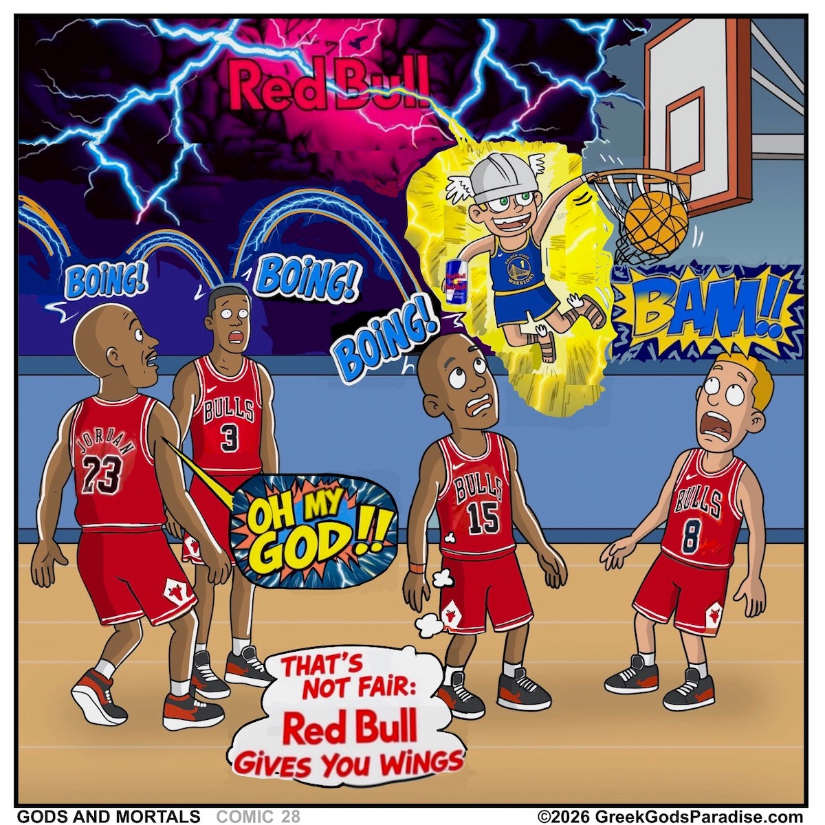 Michael Jordan Chicago Bulls watch Greek God Hermes Slam Dunk