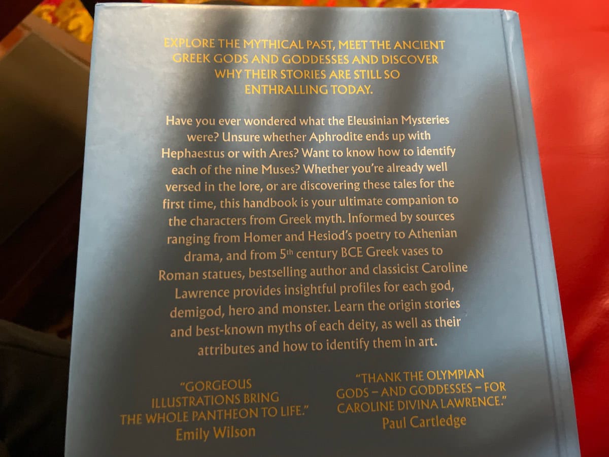 Pantheon Caroline Lawrence Back Cover Book Summary