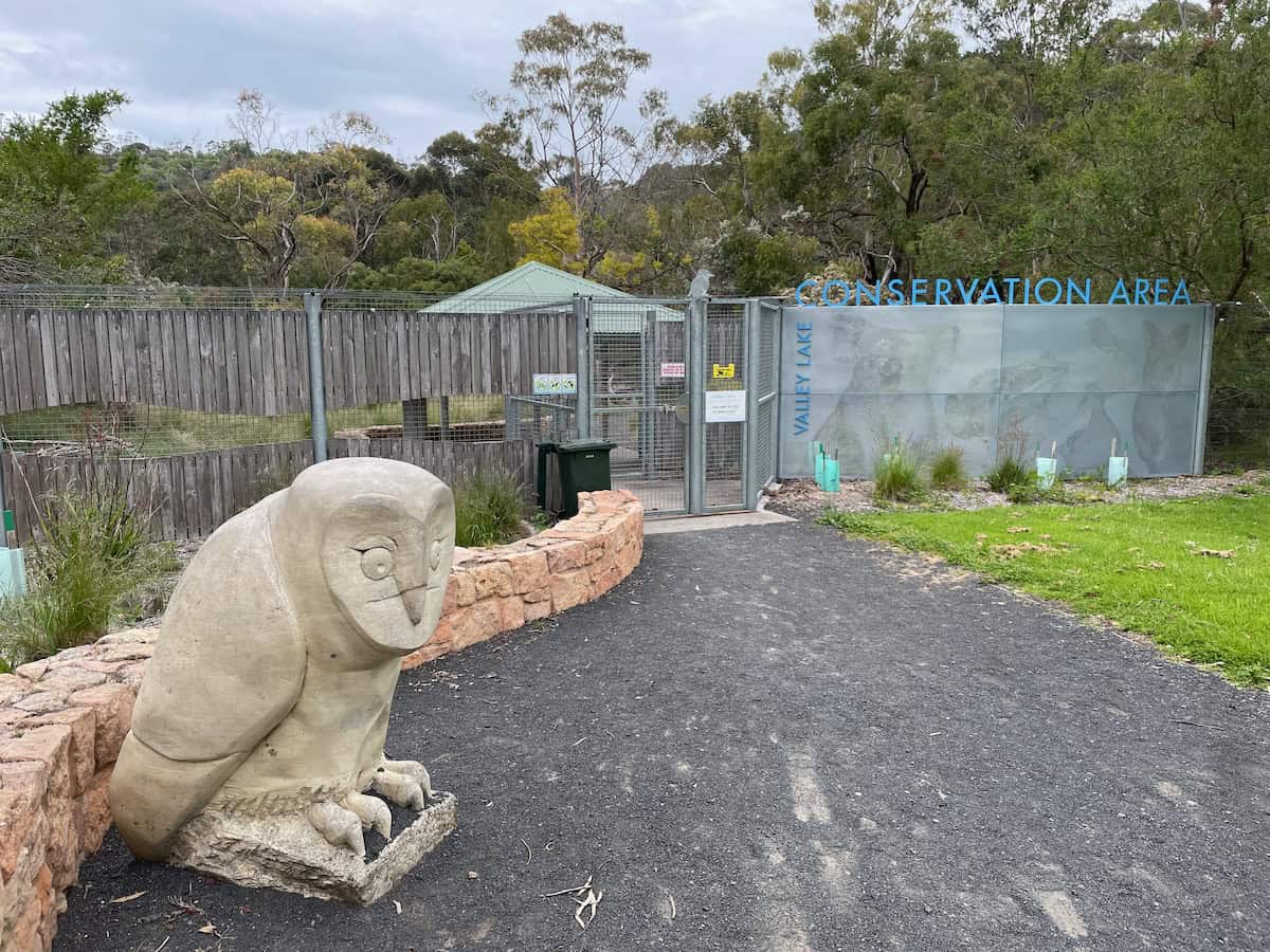 Valley Lake Conservation Area Entrance Owl Statue